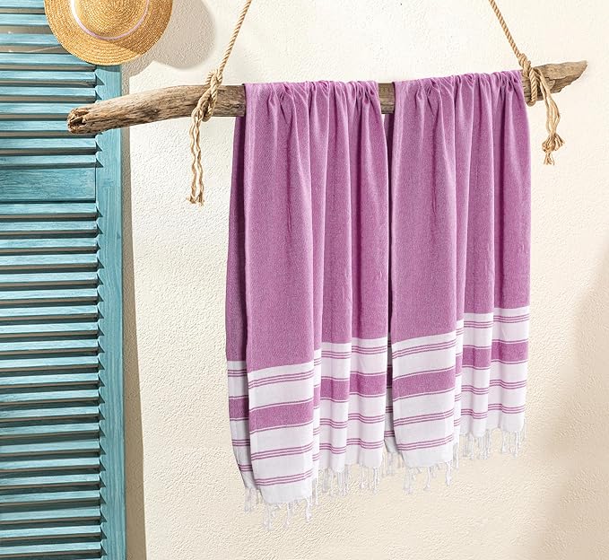 Goroly Home Cotton Turkish Peshtemal Beach Towel, Extra Large, Thin Quick Dry - Image 2