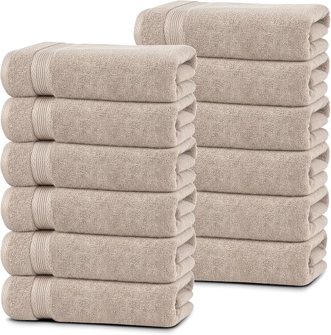 Linteum Textile Supply Luxury Hair Towels 100% Ring Spun Cotton Towel by LinteumTextileSupply