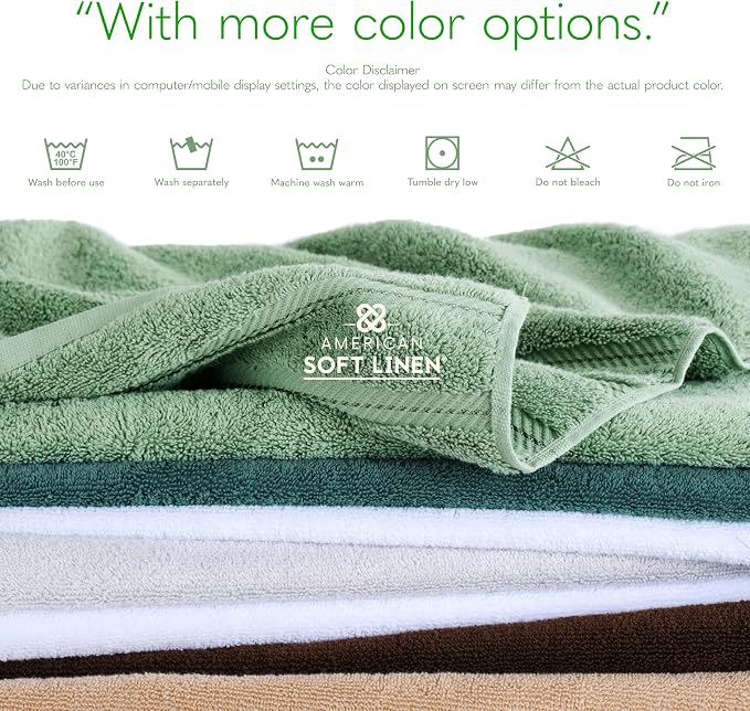 American Soft Linen 35x70 Jumbo Large Bath Towel, 600 GSM 100% Cotton Turkish - Image 7