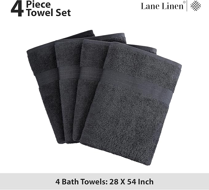 LANE LINEN Bath Towels 4 Pack - Image 5