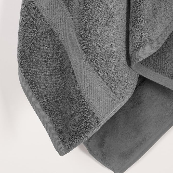 SUPERIOR Egyptian Cotton Pile Bath Towel Set of 2, Ultra Soft Luxury Towels - Image 6
