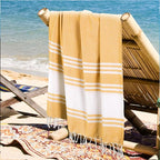 Goroly Home Cotton Turkish Peshtemal Beach Towel, Extra Large, Thin Quick Dry - Image 4