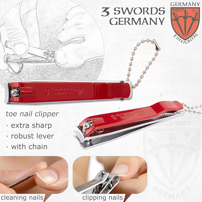 3 Swords Germany – Brand Quality fingernail & toenail Clipper, Pedicure Nail - Image 3