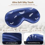 Sleep Mask Silk Eye Mask for Men Sleeping Mask, Adjustable Elastic Strap for - Image 4