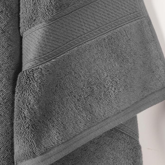 SUPERIOR Egyptian Cotton Pile Bath Towel Set of 2, Ultra Soft Luxury Towels - Image 3