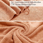 4 Piece Extra Large Bath Towels Set 35x70 Inches - Image 6