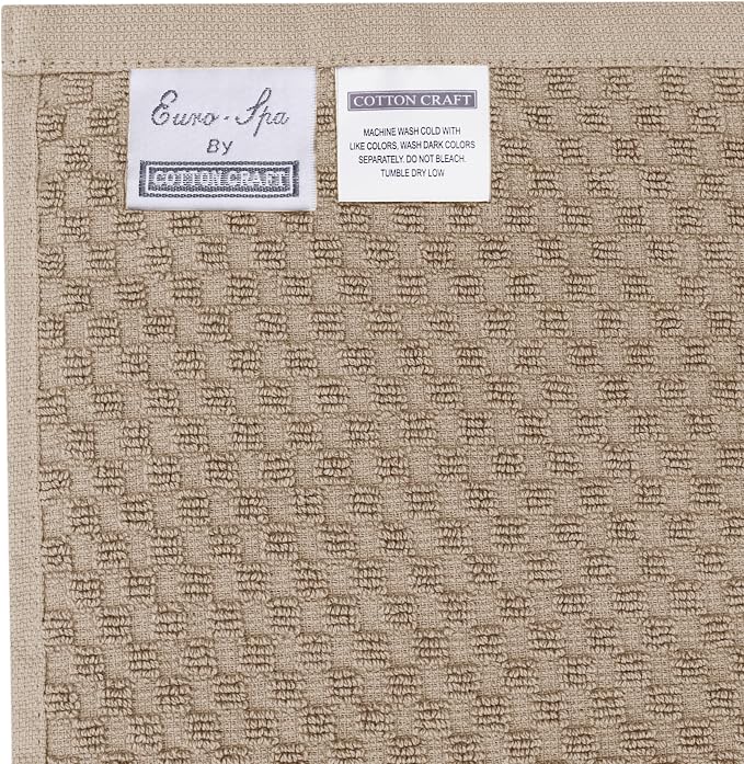 COTTON CRAFT Waffle Bath Towel - Image 8