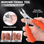 Toenail Clippers for Seniors Thick Toenails, Aucurwen Heavy Duty Toe Nail - Image 3