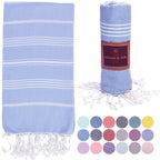 Turkish Beach Towel | 100% Cotton, 38 x 70 Inches | Quick Dry, Sand Free by NatureIsGift