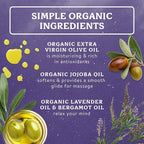 Badger Lavender Massage Oil, 100% Organic Massage Oil, Relaxing & Moisturizing - Image 3