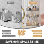 Akinbas 3 Tier Bathroom Organizer Countertop Makeup Perfume Tray Skincare - Image 4