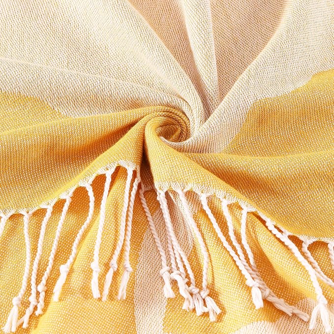 Oversized Cotton Turkish Beach Towels 72"x36" Lightweight Quick Dry Sandless - Image 5