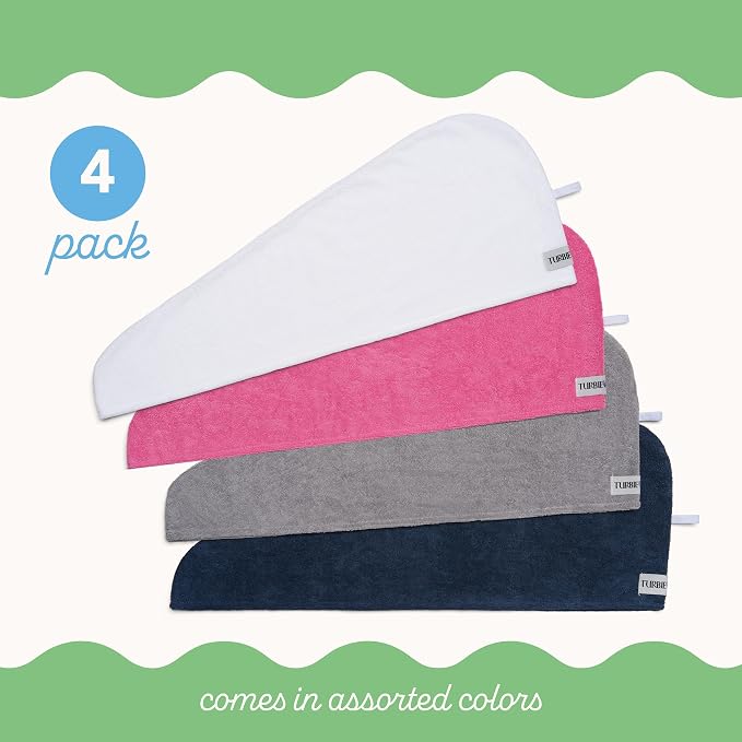 Turbie Twist 4-Pack Microfiber Hair Towel - Image 3