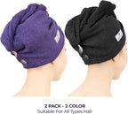 American Soft Linen 100% Cotton Hair Towels - Image 2