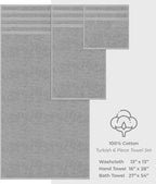 American Soft Linen Luxury 6 Piece Towel Set, 2 Bath Towels 2 Hand Towel 2 - Image 4