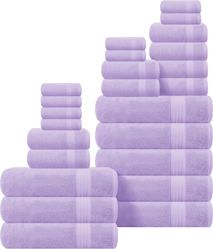 GLAMBURG Ultra Soft 24-Piece Towel Set by GLAMBURG