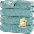 SEMAXE 4 Piece Blue Bath Towel Set by SEMAXE