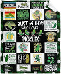Pickle Flannel Fleece Blanket Throw Couch Microfiber Soft Cozy Lightweight by DOREALA