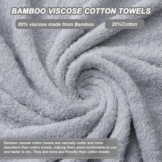 Aibaser Bath Towels, 27x54inch - Image 3