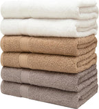 Pleasant Home Bath Towels Set of 6 100% Cotton, 515 GSM | Soft & Highly - Image 2