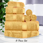 Superior Egyptian Cotton Pile 6-Piece Towel Set, Includes 2 Bath, 2 Hand - Image 3