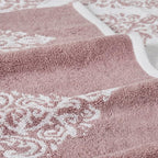 Modern Threads 6 Piece Reversible Yarn Dyed Jacquard Towel Set Artesia Damask - Image 4