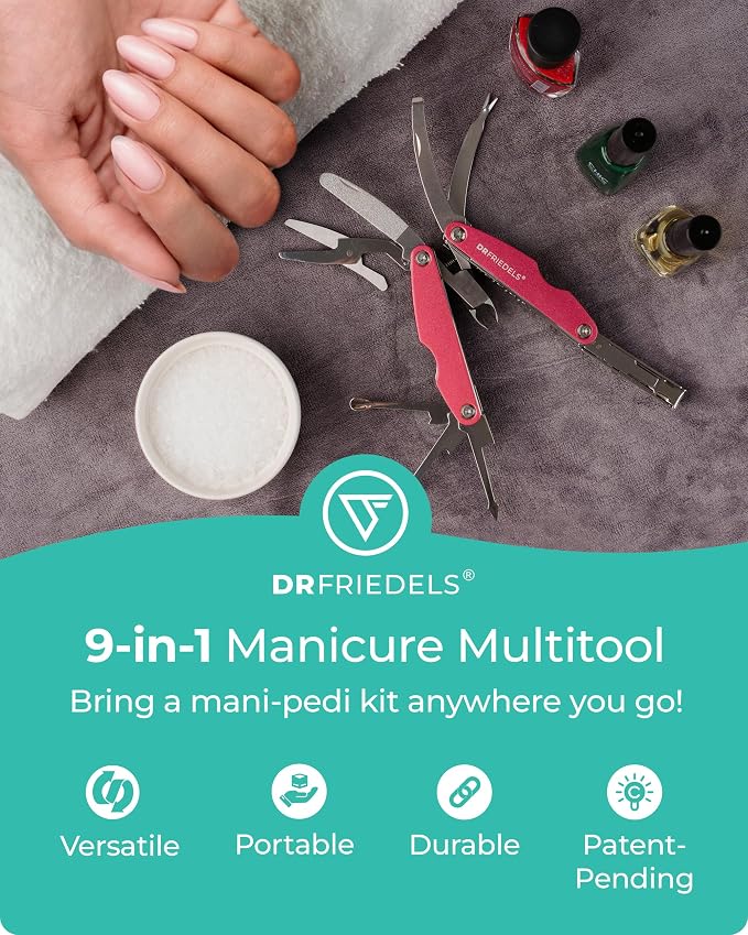 Manicure and Pedicure Kit - 9 in 1 Professional Manicure Set - Image 2
