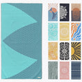 FESHKA Sand Proof Turkish Beach Towel – Oversized, Quick Dry & Lightweight by FESHKA