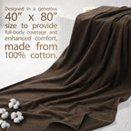 Cotton Paradise 100% Cotton 40x80 Oversized Bath Sheet, Extra Large Turkish - Image 2