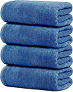 Tens Towels Pack of 4 Extra Large Bath Towels 30 x 60 Inches, 100% Cotton by TensTowels