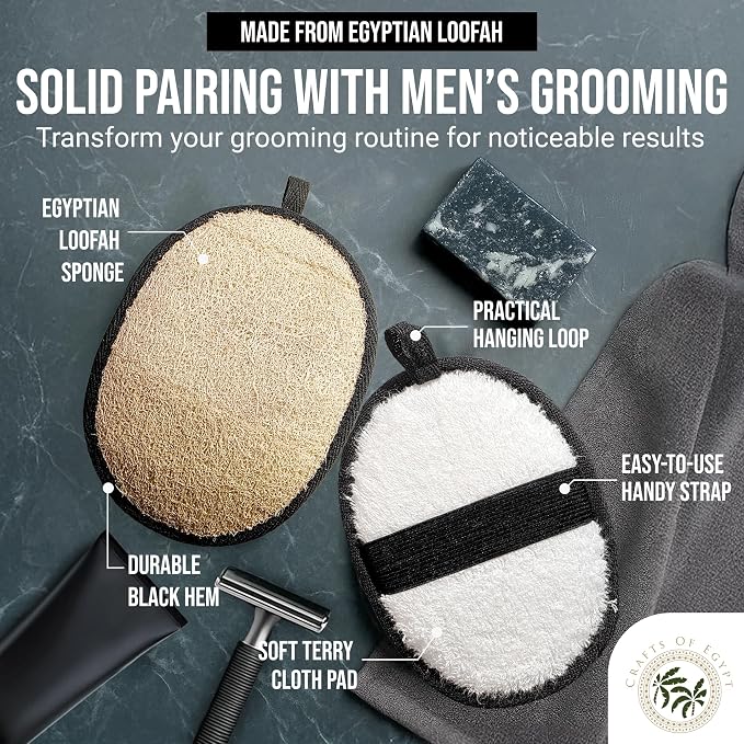 Natural Loofah Shower Body Scrubber - Image 3
