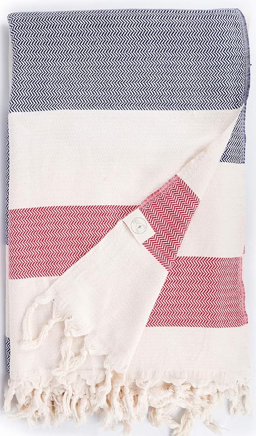 Bersuse 100% Cotton Aspendos XL Throw Blanket by Bersuse