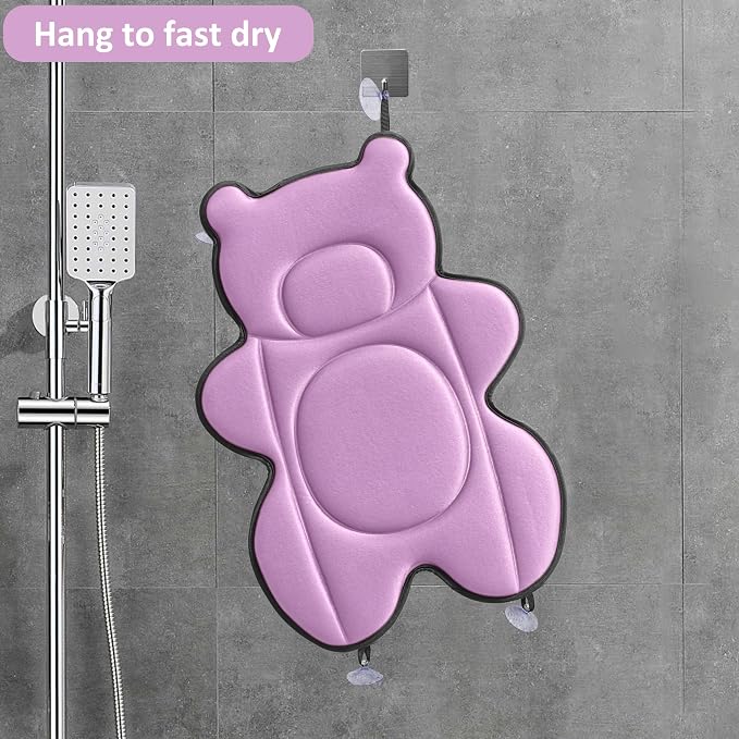 Infant Baby Bath Cushion, Fits Inside Most Baby Bathtubs, Breathable Soft Baby - Image 6