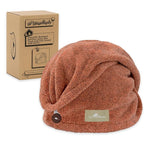 myHomeBody Hair Towel Wrap, Luxury Quick Drying Turban, Ultra Soft Absorbent by myHomeBody