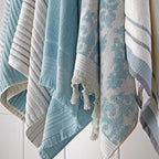 SKL Home Mirage Fringe 100% Turkish Cotton Hand Towel Set - Image 6