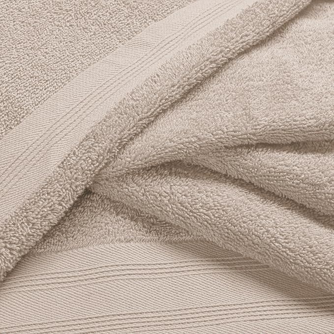 Ultra Soft 3 Pack Cotton Towel Set, Contains a Bath Towels 28x55 inch, a Hand - Image 2