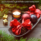 Scented Candle Gift Set with Crackling Wood Wicks 3, 4oz Candles, Misty Falls - Image 4