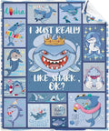 Fish Flannel Fleece Blanket Throw Couch Microfiber Soft Cozy Lightweight Luxury by DOREALA