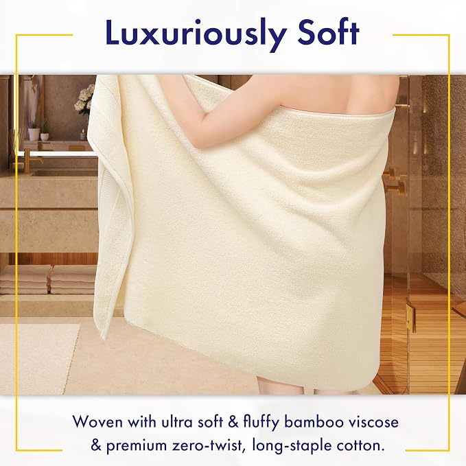 Alusa Home Ultra Soft & Plush Viscose from Bamboo Bath Sheets - Image 2