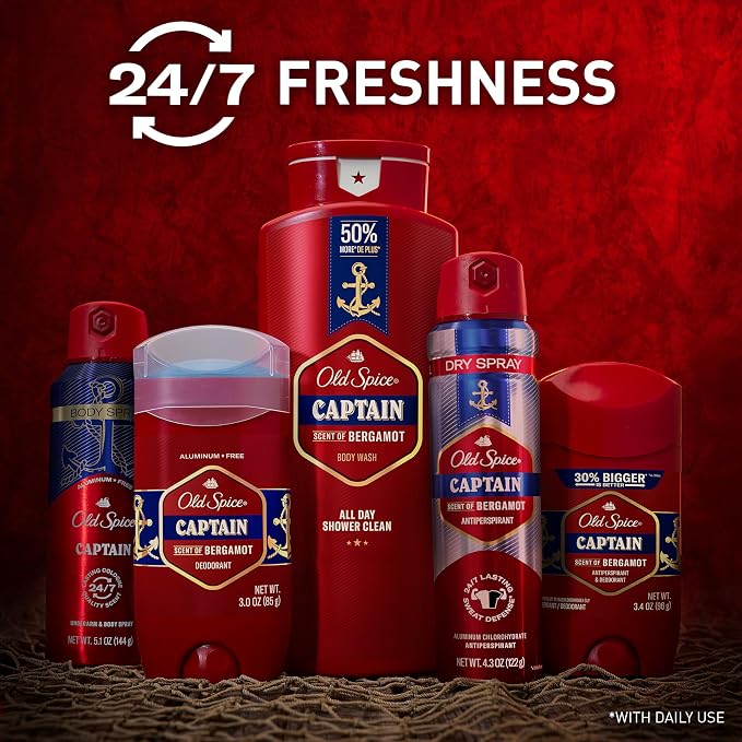 Old Spice Refreshing Body Wash for Men, 3X Defense, 24/7 Shower Fresh - Image 7