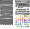 Cacala Lightweight and Thin Turkish Beach Towel 100% Cotton Sand-Free and by Cacala