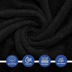 Linteum Textile Supply Luxury Hair Towels 100% Ring Spun Cotton Bleach Proof - Image 3