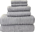 SKL Home CloudSoft 100% Cotton Luxury 6-Piece Towel Set, 600 GSM, Ultra Plush & by SKLHomebySaturdayKnightLtd