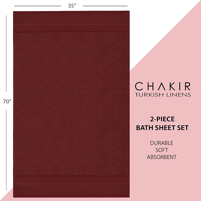 Chakir Turkish Linens, 100% Cotton Premium Quality Turkish Bath Sheets - Image 6