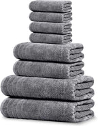 Tens Towels Pack of 8 Towels Set, 2 Extra Large Bath, 2 Hand, 4 Washcloths by TensTowels