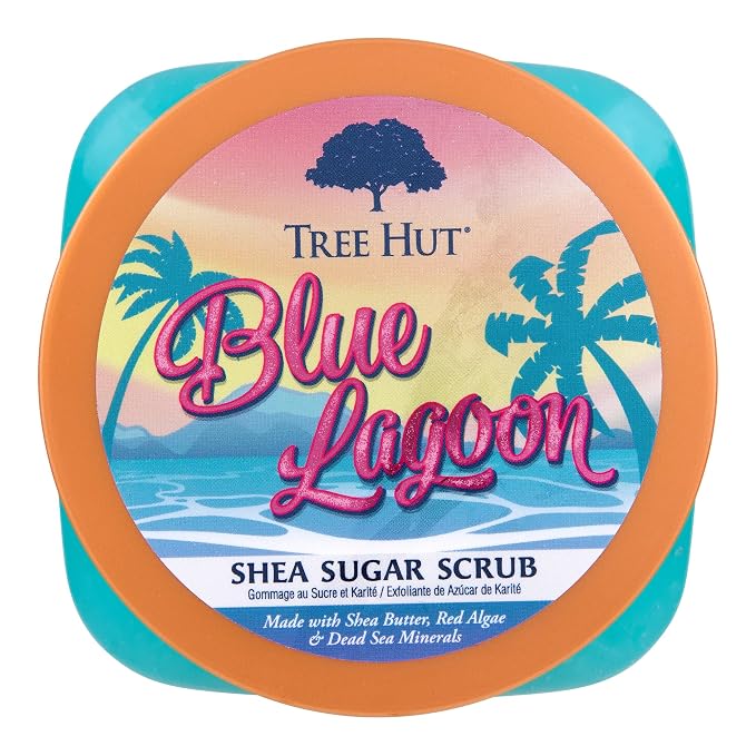 Tree Hut Blue Lagoon Shea Sugar Scrub, Exfoliating, Hydrating & Moisturizing - Image 2