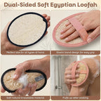 L'Exfose Organic Natural Loofah Body Scrubber - Image 5