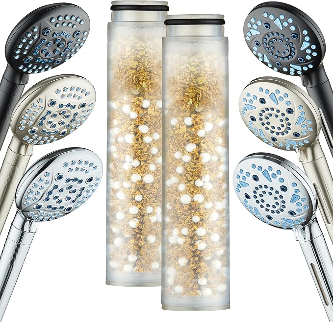 AquaCare 2-pack American KDF Pure Stay-Clean Shower Filter Replacement Cartridge by HotelSpa