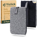 Yiclick Exfoliating Body Scrubber, Body Exfoliator Scrubber, Exfoliating Sponge by YiclickCreateBeautyforLife