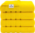 American Soft Linen Luxury 4 Piece Bath Towel Set, 600 GSM 100% Cotton Turkish by AmericanSoftLinen